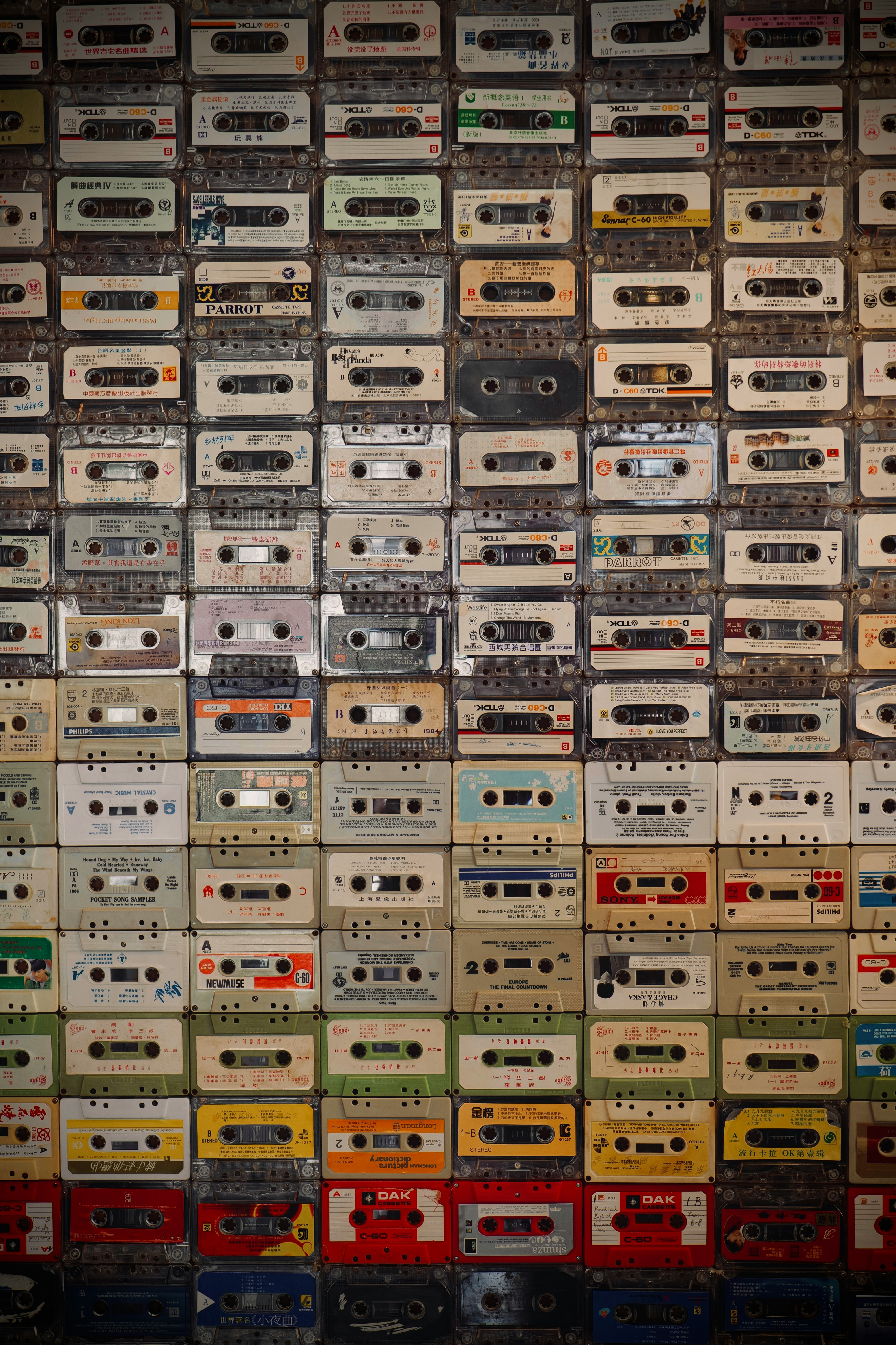 Jukebox buttons close-up